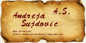 Andreja Šujdović vizit kartica